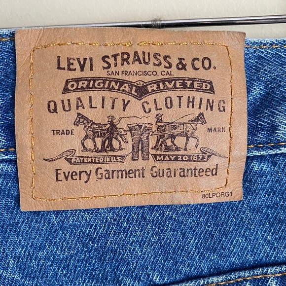 Vintage NWOT Levi's 506 Orange Tag Straight Leg Denim Jeans 11" Rise 32x30 - Picture 3 of 8